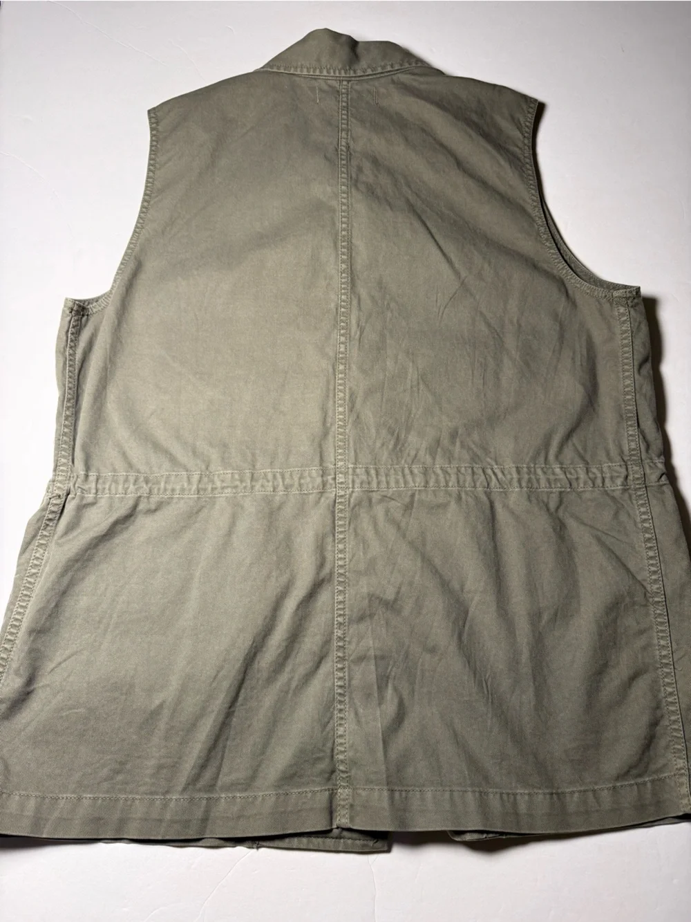 Madewell Military Cargo Utility Vest C5320 Olive Green Medium NWOT